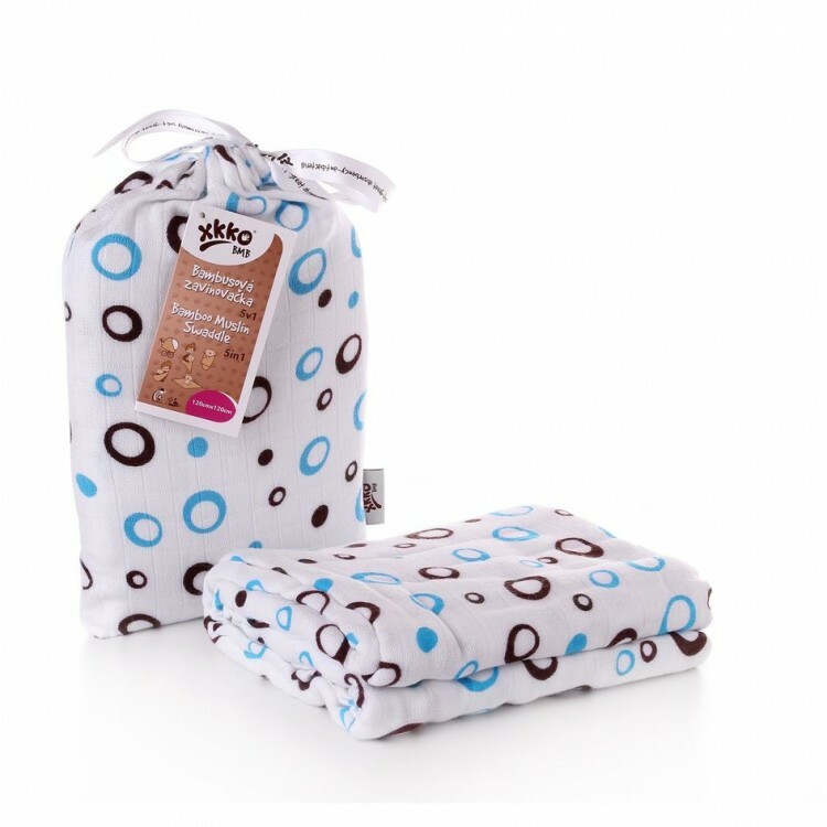 E-shop XKKO BMB zavinovačka - osuška, 120x120 - Cyan Bubbles