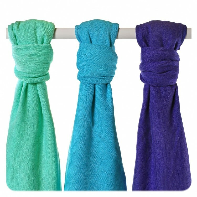 E-shop XKKO BMB Bambusová plienka Colours 70x70 - Ocean MIX ( 3ks)