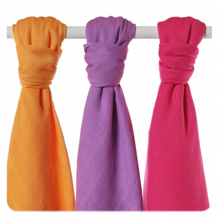 E-shop XKKO BMB Bambusová plienka Colours 70x70 - Red Sky MIX ( 3ks)