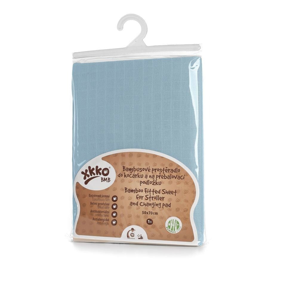 E-shop XKKO BMB Plachta s gumou do kočíka 50x70, Baby Blue