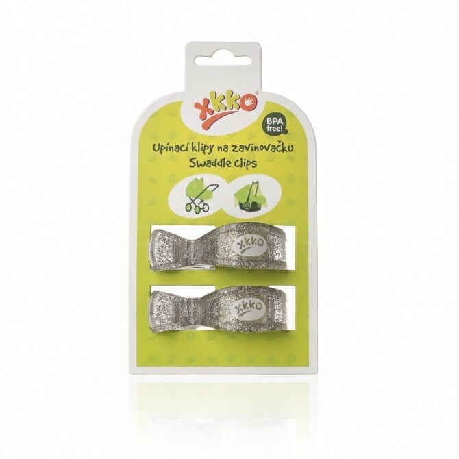 E-shop XKKO Klipy na kočiar 2ks - Silver