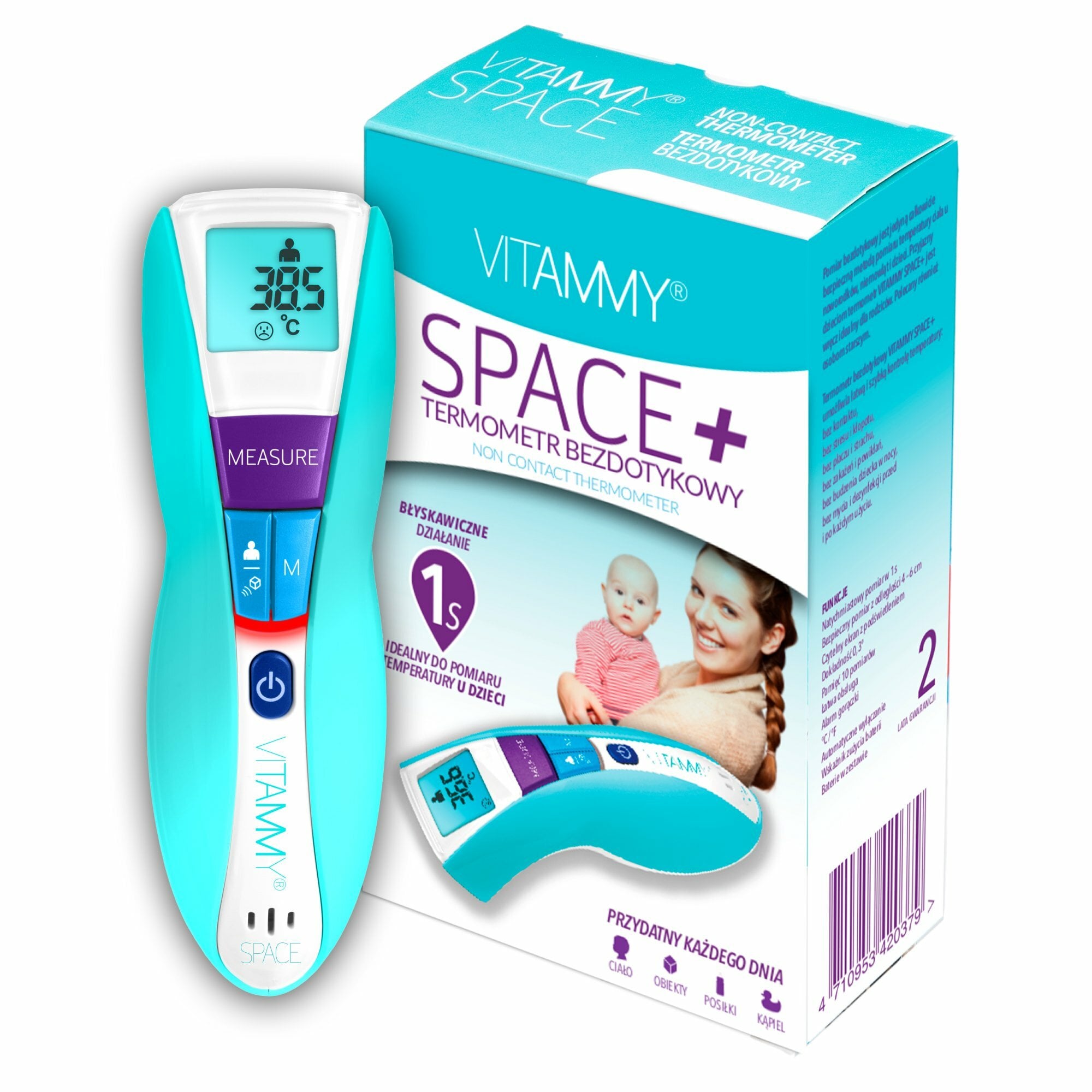 E-shop VITAMMY SPACE+ bezdotykový teplomer 1-sekundový