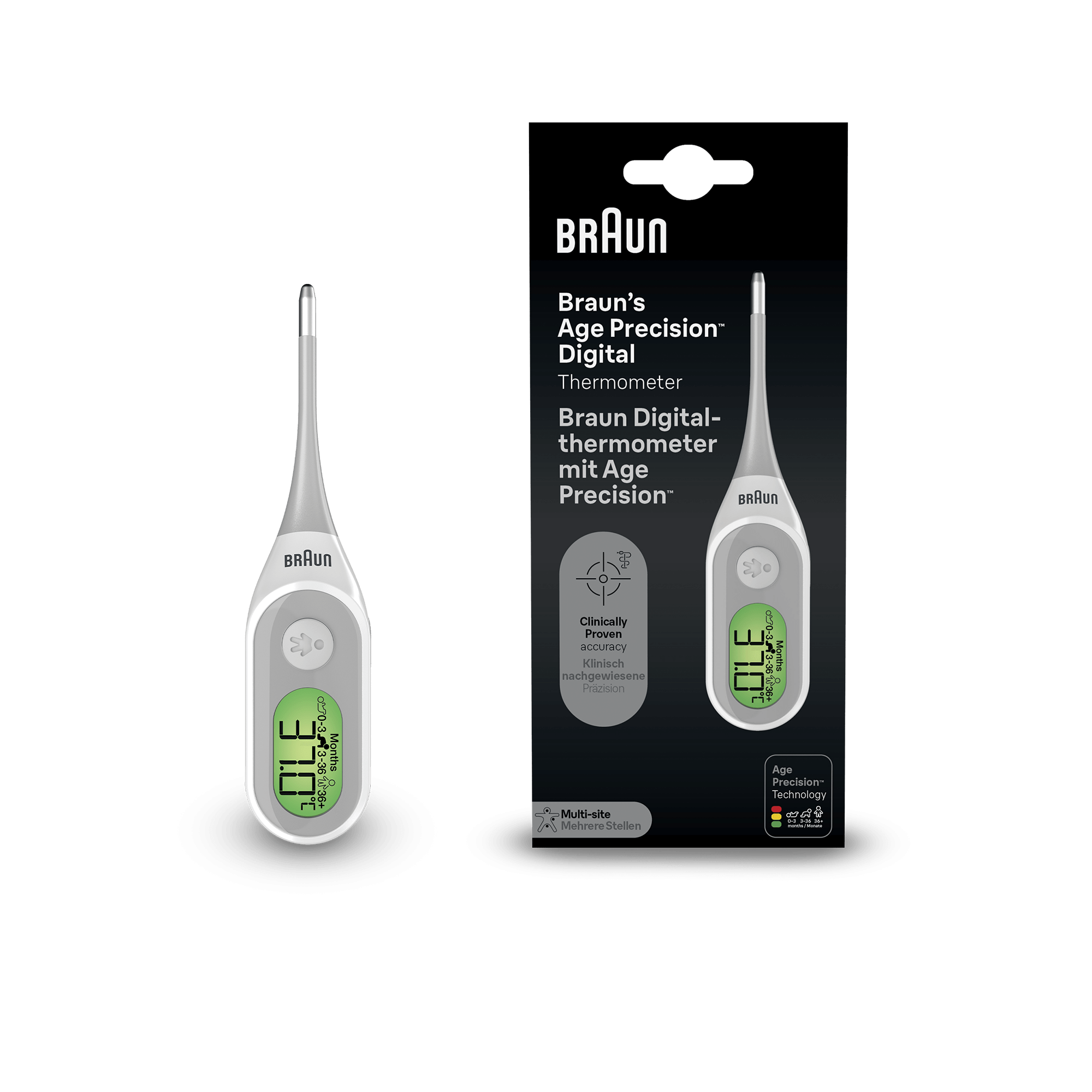 E-shop Braun PRT 2000 Teplomer s Age Precision a ohybnou špičkou