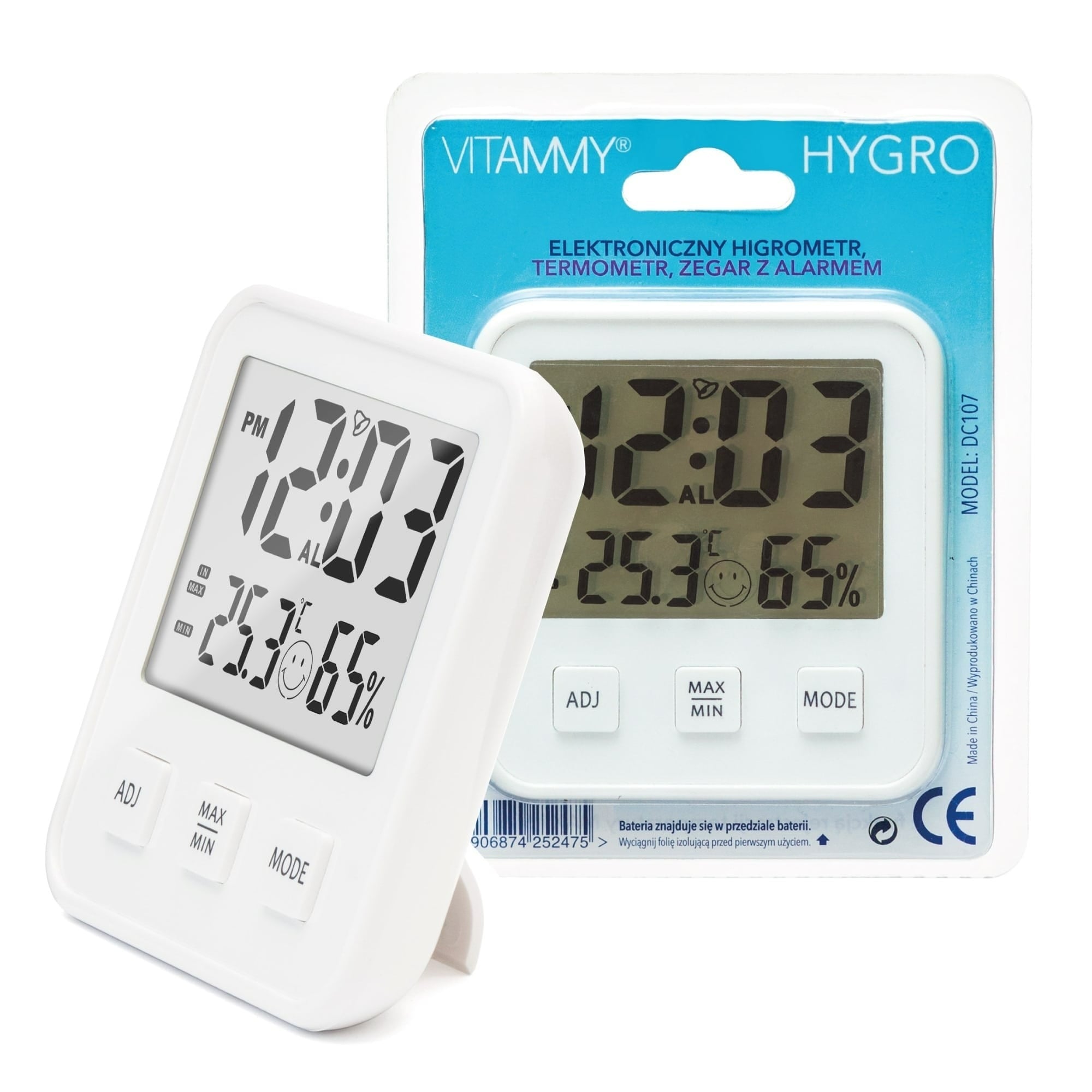 E-shop VITAMMY HYGRO Meteostanica, vlhkomer a domáci teplomer