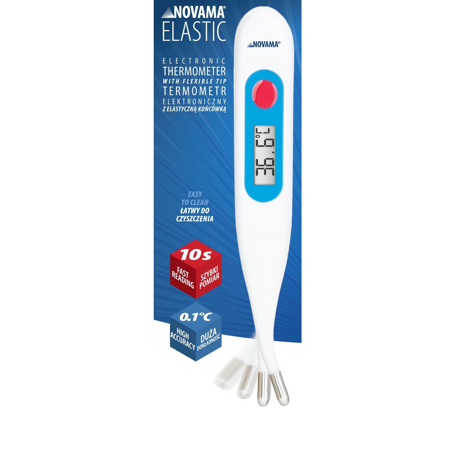 E-shop NOVAMA ELASTIC Digitálny teplomer s ohybnou špičkou