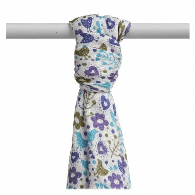 E-shop XKKO BMB Bambusová osuška Flowers&Birds Boys, 1ks
