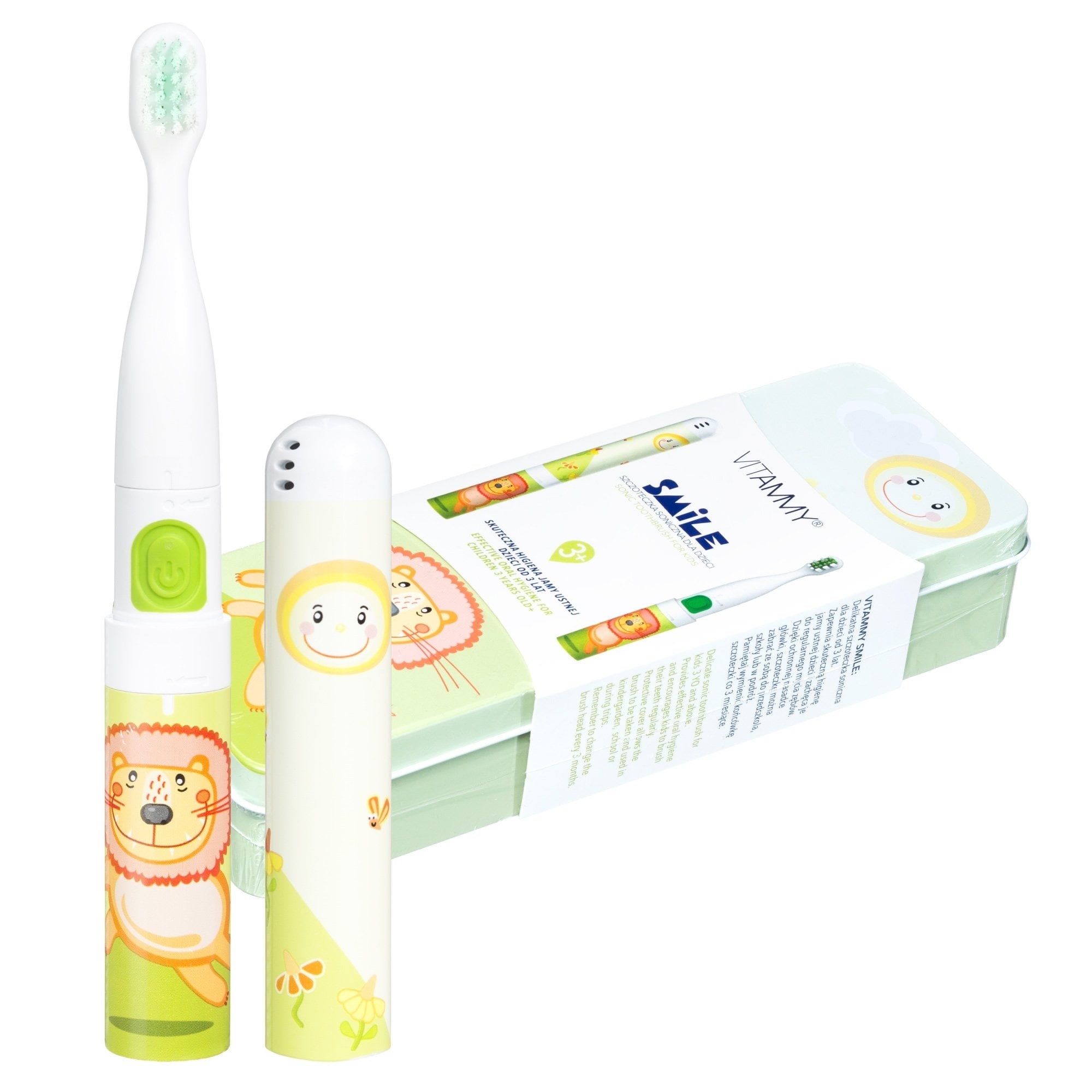 E-shop VITAMMY SMILE detská sonická zubná kefka, lev, od 3 rokov