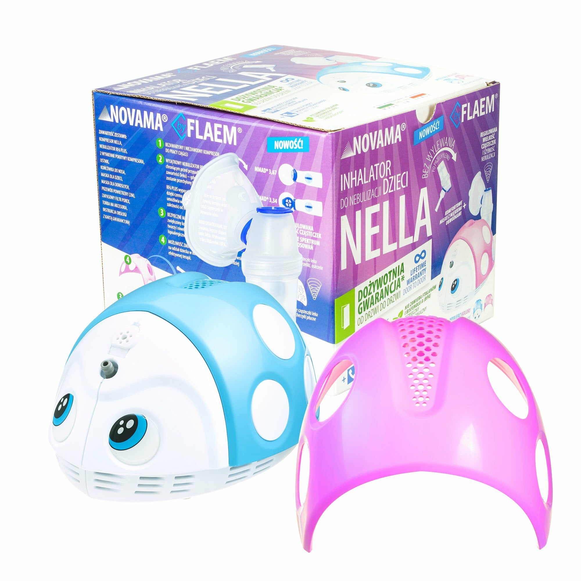 E-shop NOVAMA NELLA by FLAEM inhalátor s nebulizérom pre deti