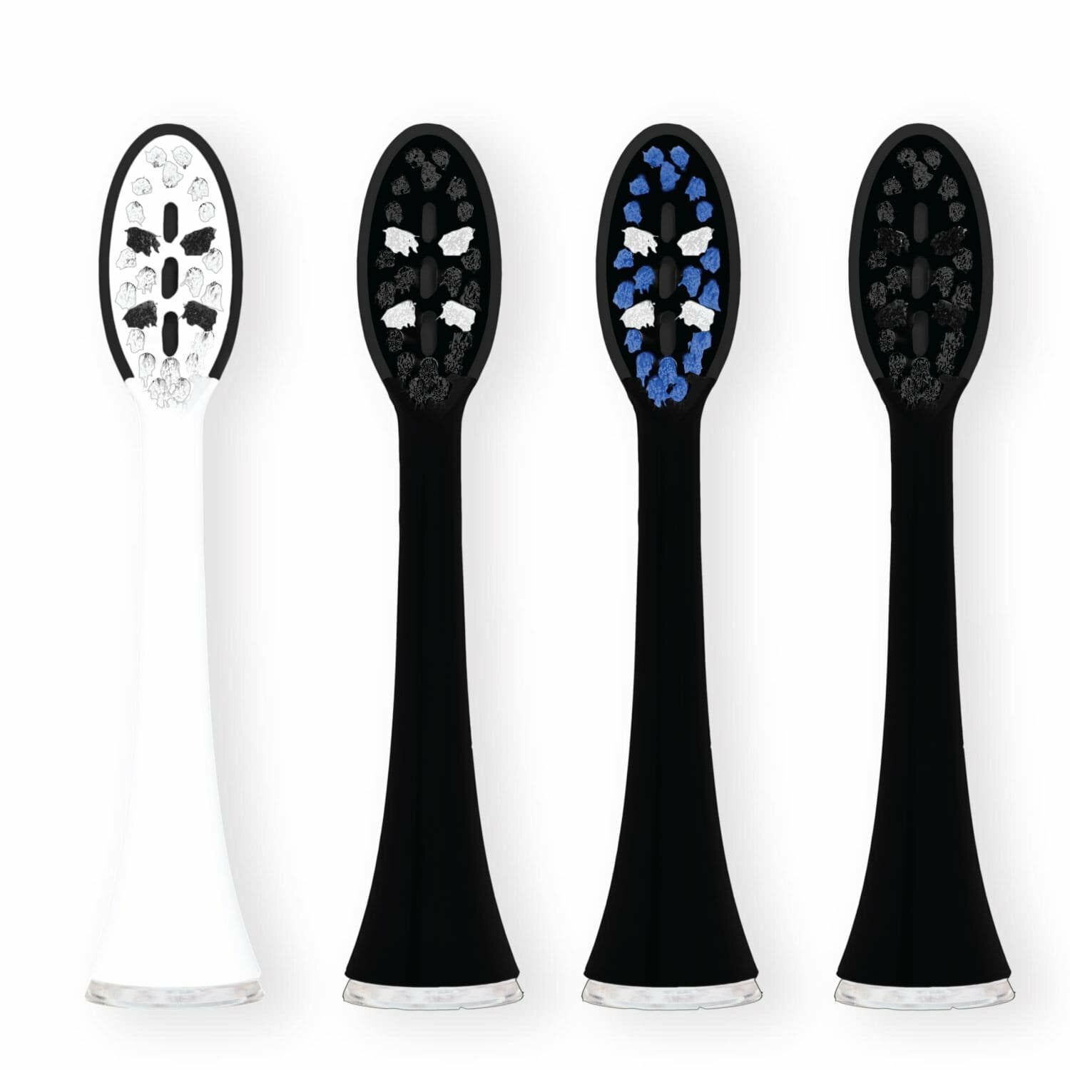 E-shop VITAMMY ONYX náhradné násady na zubnú kefku Vitammy Onyx, Pearl + Noire, Aurum, 4ks