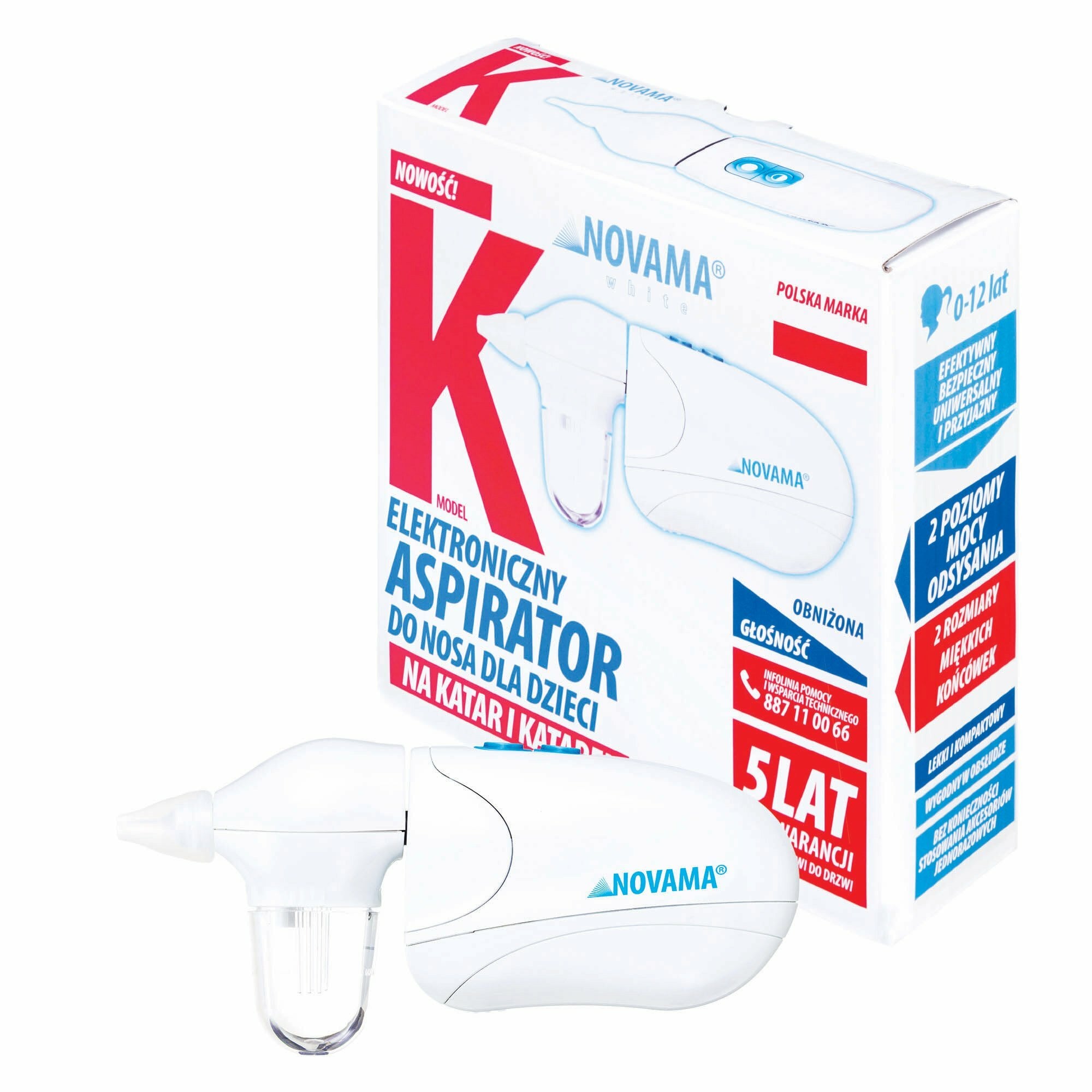 E-shop NOVAMA WHITE K Nosová odsávačka hlienov