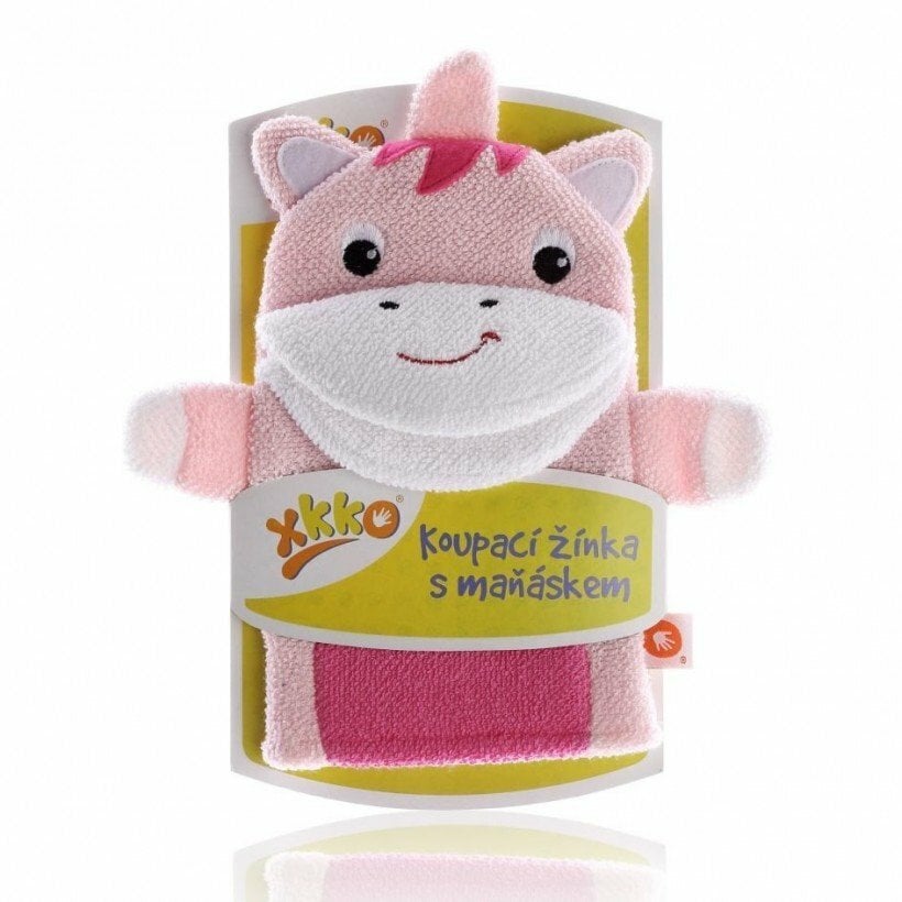 E-shop XKKO Rukavica na kúpanie s bábkou - Jednorožec