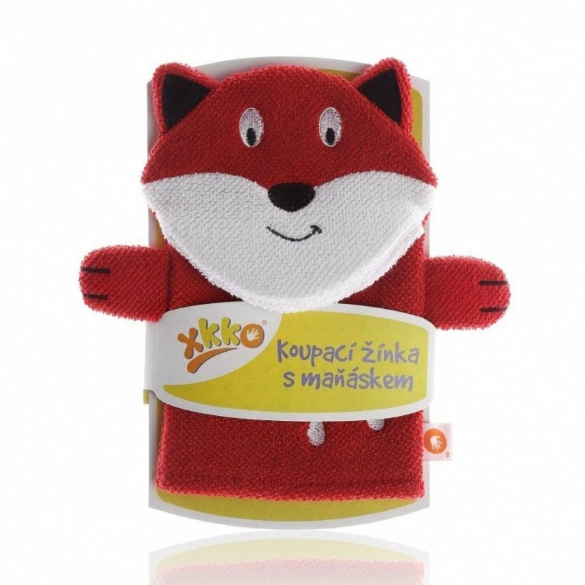 E-shop XKKO Rukavica na kúpanie s bábkou - Líška