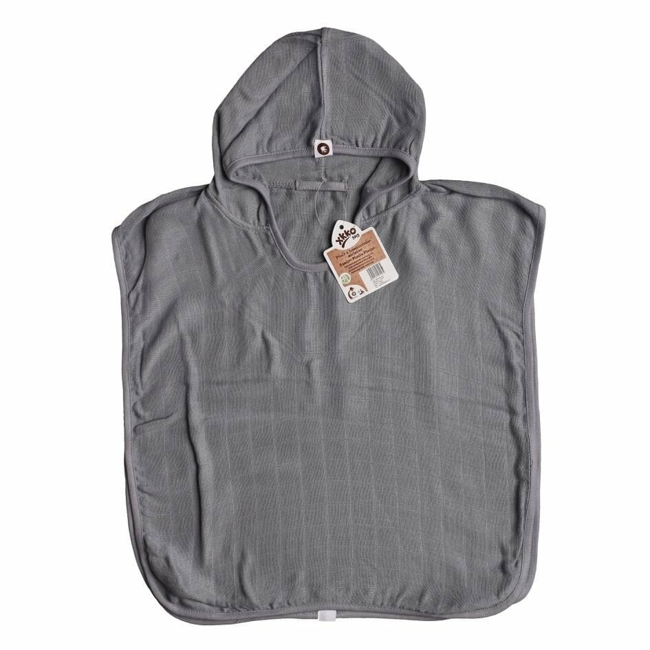 E-shop XKKO BMB Colours Bambusové pončo, silver, veľ. 1, 1-2roky