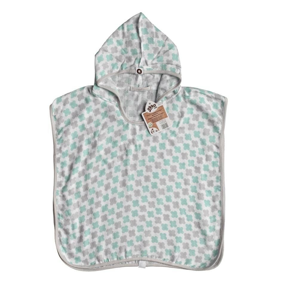 E-shop XKKO BMB Scandinavian Cross Bambusové pončo, mint, veľ. 2, 2-3roky