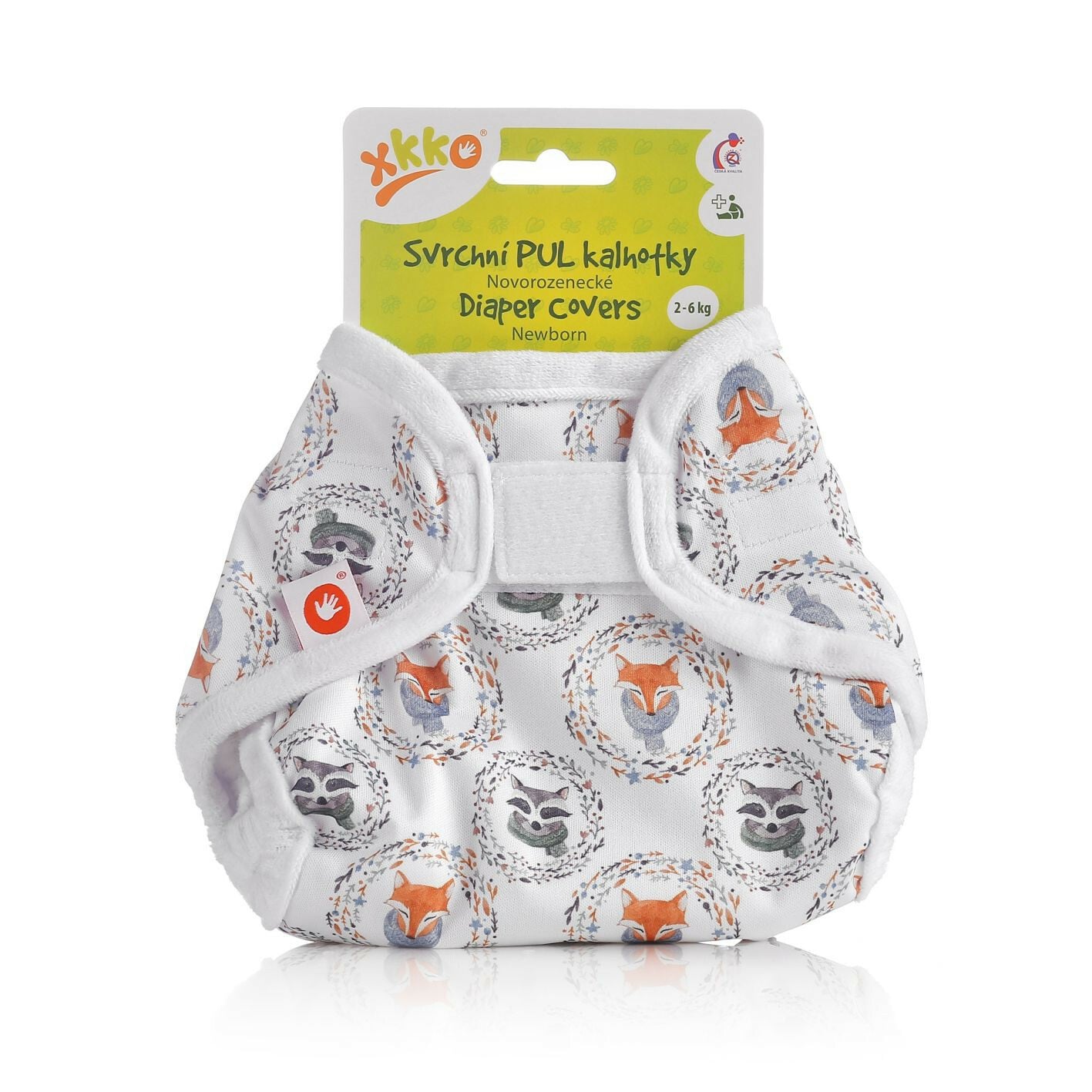 E-shop XKKO Vrchné plienkové nohavičky, Newborn - Fox&Raccoon