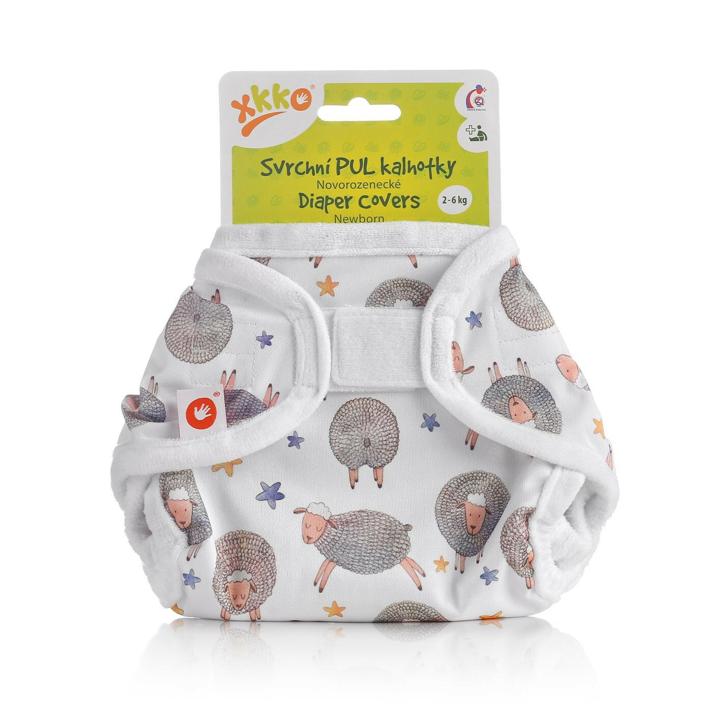 E-shop XKKO Vrchné plienkové nohavičky, Newborn - Dreamy Sheeps
