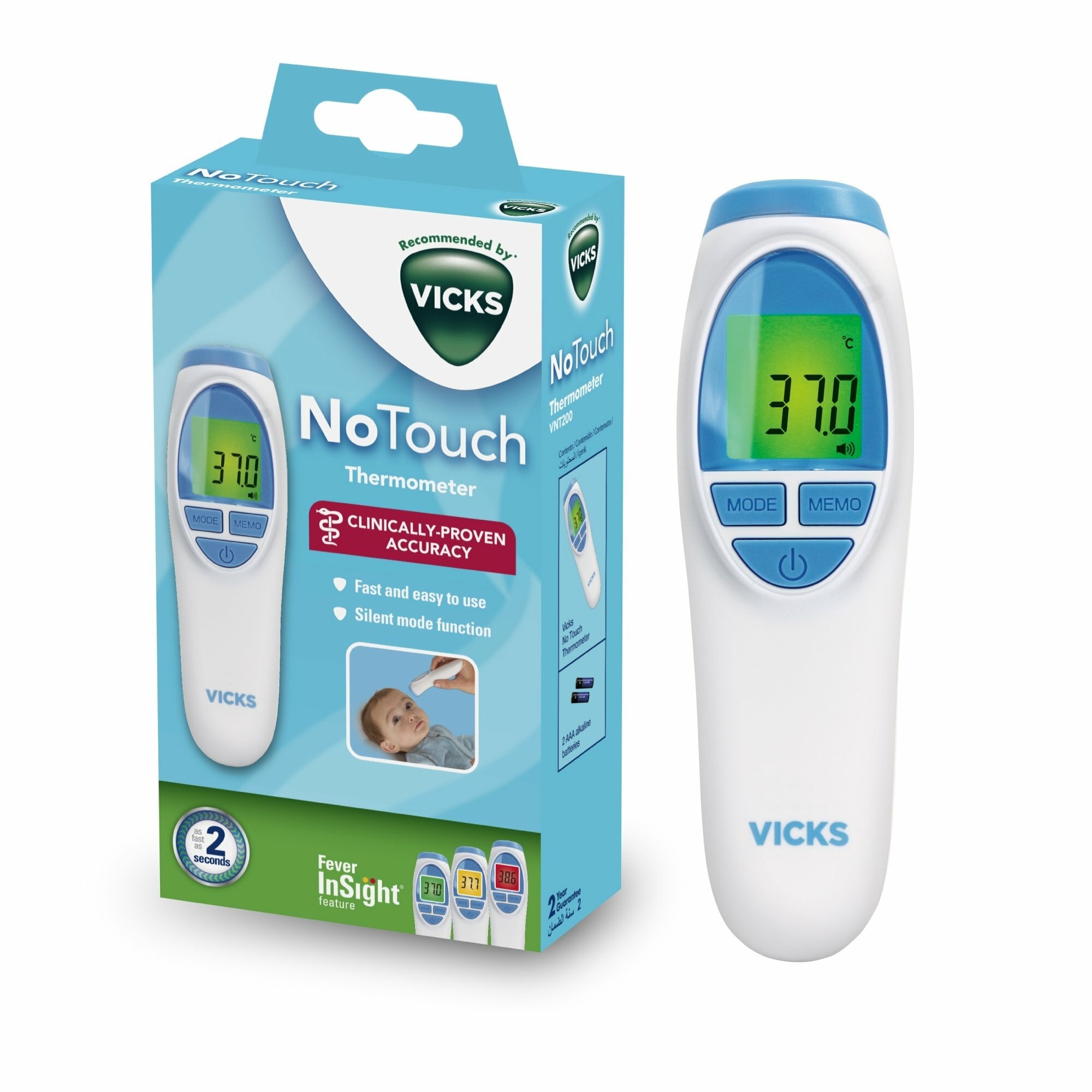 E-shop VICKS VNT200 Bezdotykový teplomer s technológiou Fever InSight