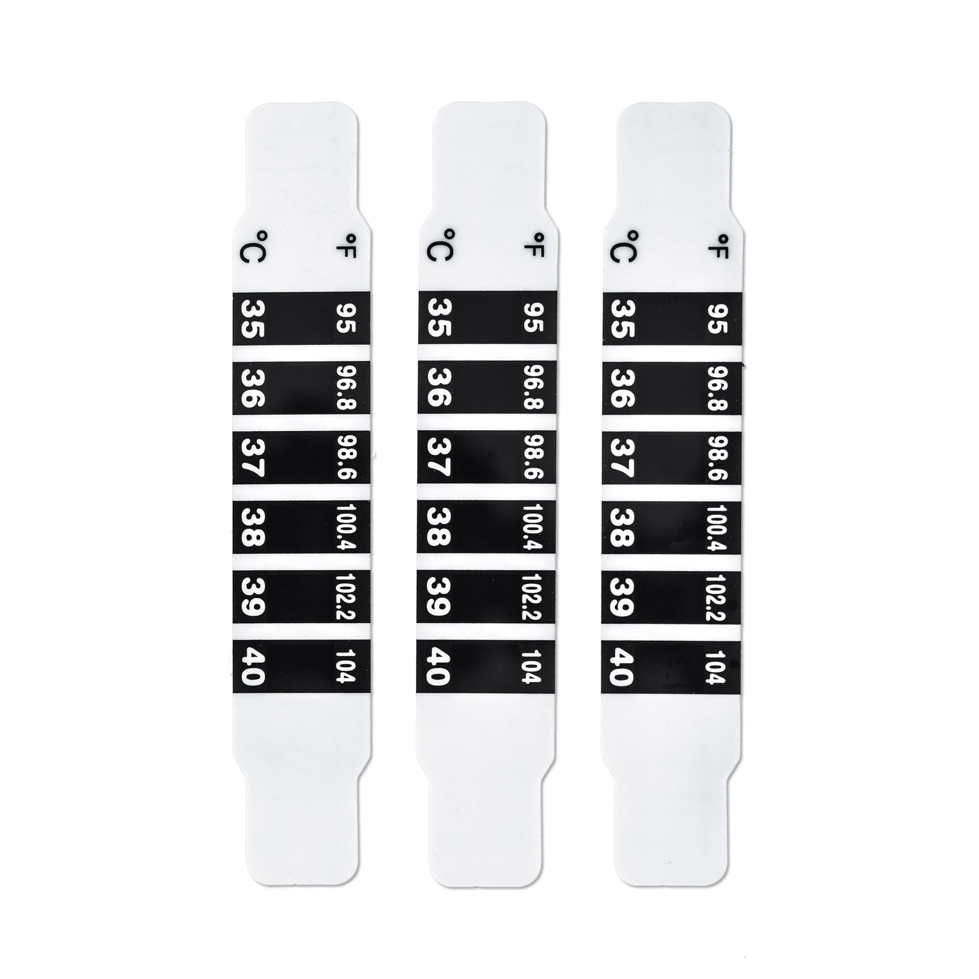 E-shop NOVAMA BIELY LCD Čelový páskový teplomer - sada 25 x 3 ks.