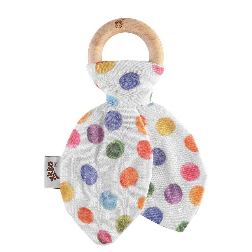 E-shop XKKO BMB Digi Hryzátko Lístky - Watercolour Polka Dots