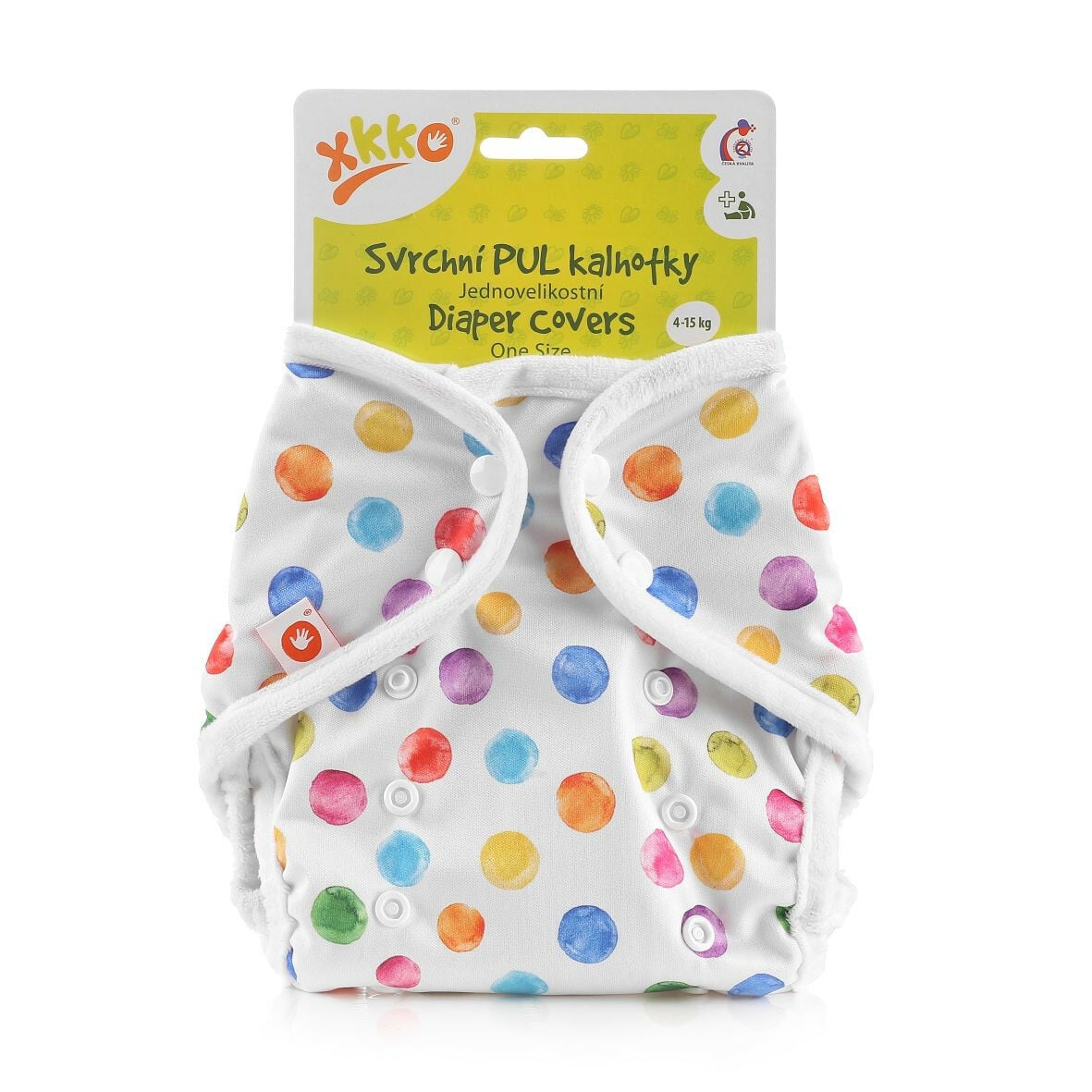 E-shop XKKO Vrchné plienkové nohavičky One Size - Watercolour Polka Dots