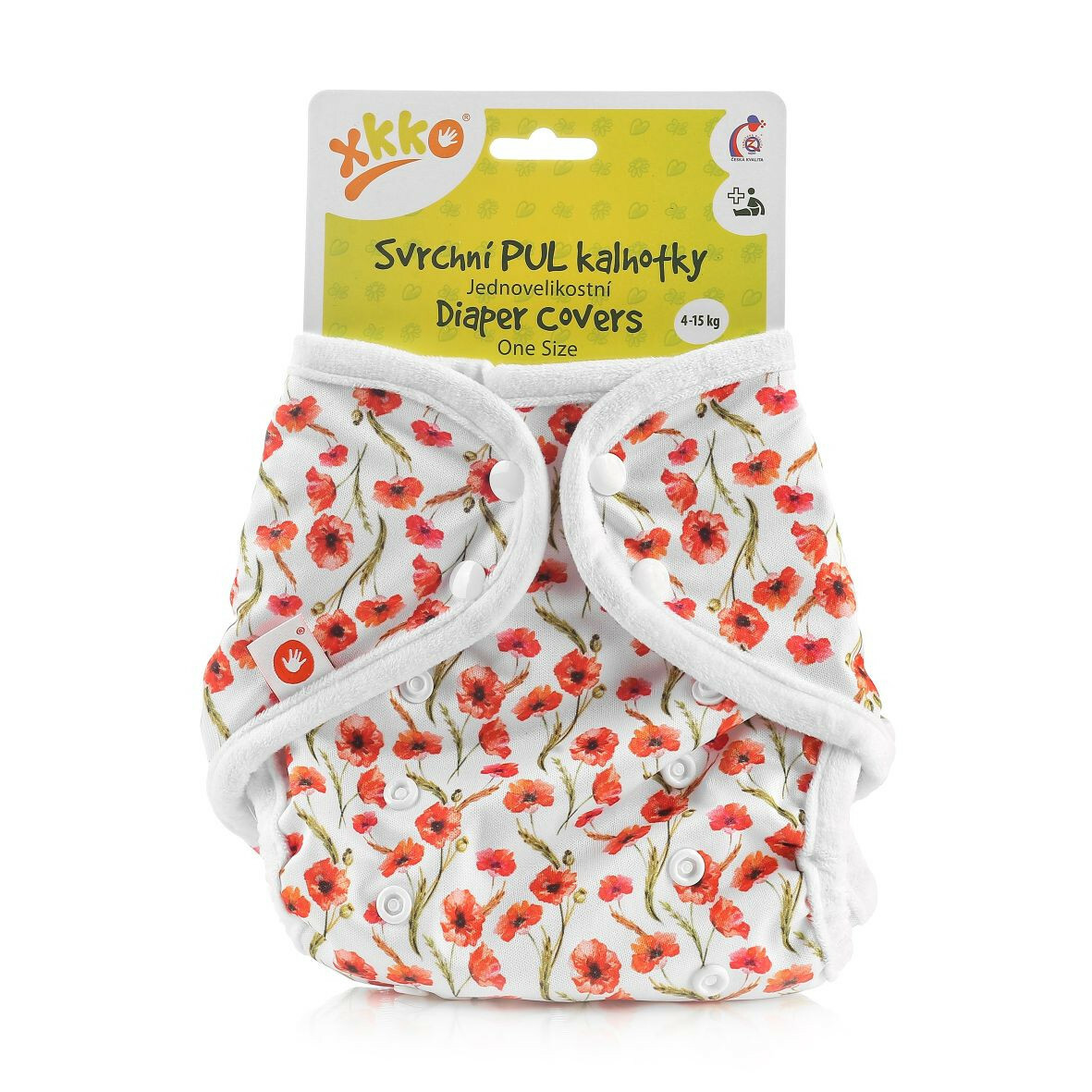 E-shop XKKO Vrchné plienkové nohavičky One Size - Red Poppies