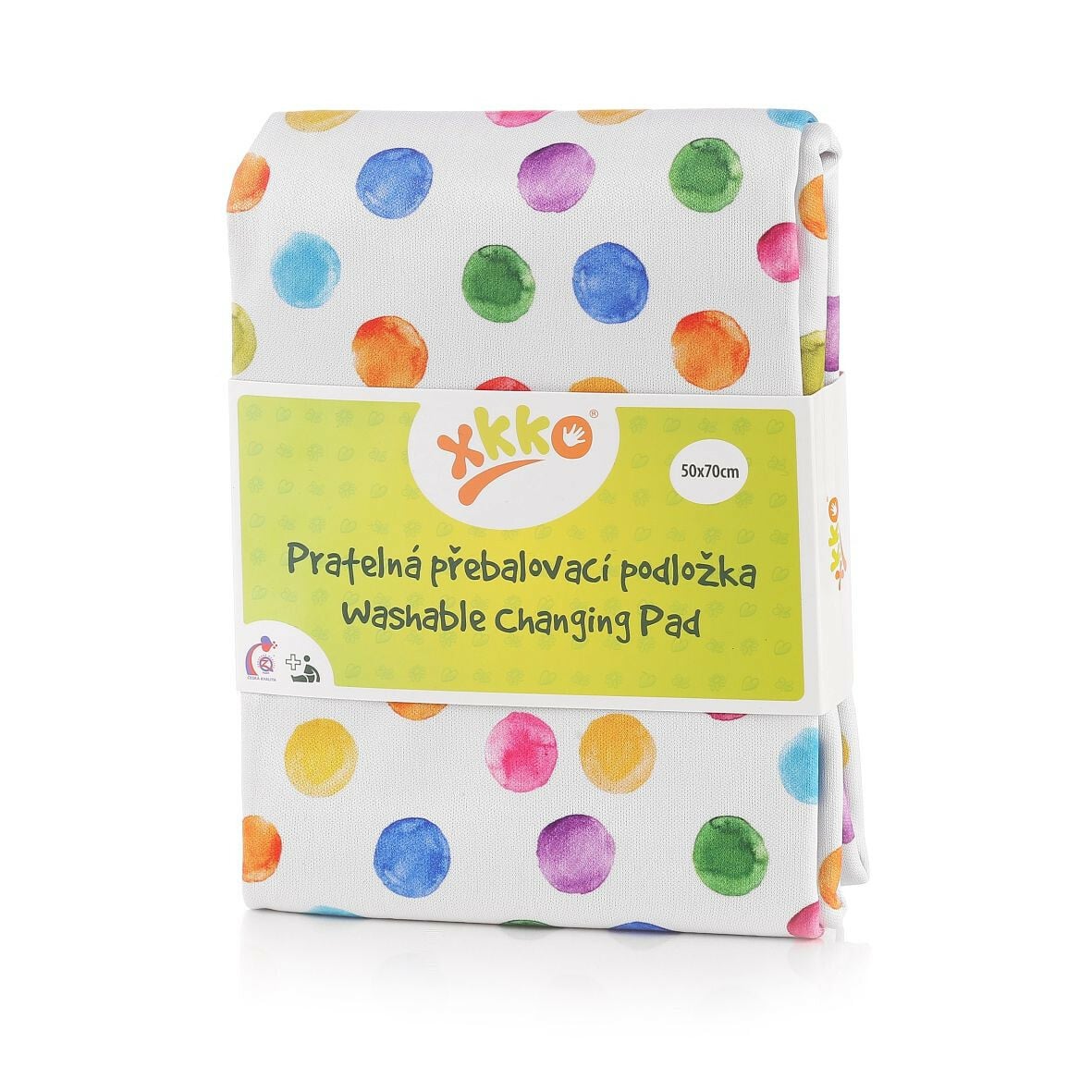 E-shop XKKO Prebaľovacia podložka, 50x70 - Watercolour Polka Dots