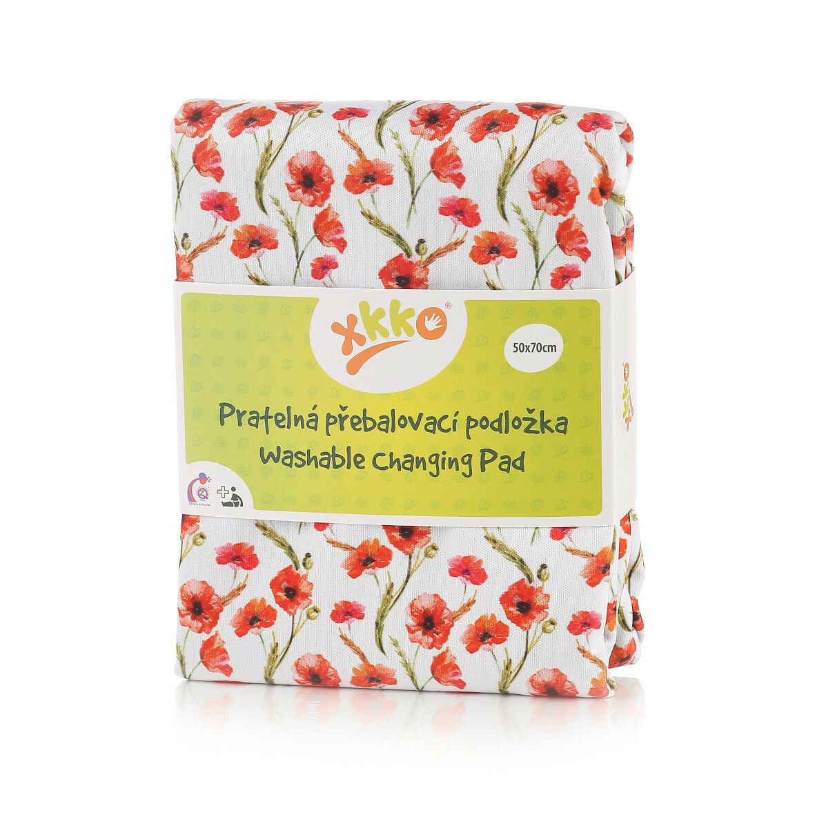 E-shop XKKO Prebaľovacia podložka, 50x70 - Red Poppies