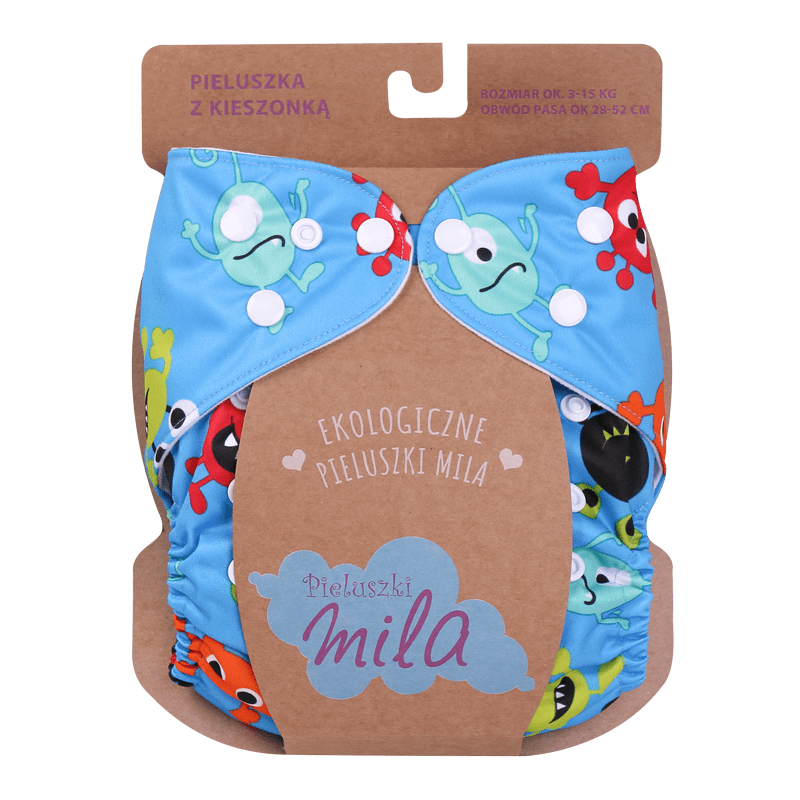 SIMED Mila Plienkové nohavičky s nastaviteľnou veľkosťou a plienkou, Sea Creatures