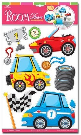 E-shop Marko 3D Nástenné dekorácie, Autá