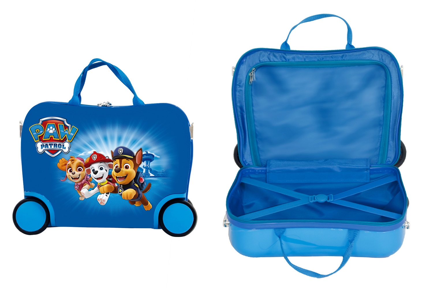 E-shop Nickelodeon Detský kufrík na kolieskach malý, Paw Patrol, modrý, 3r+