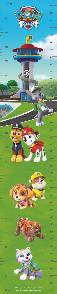 E-shop Nickelodeon Nástenný rastový meter, Paw Patrol