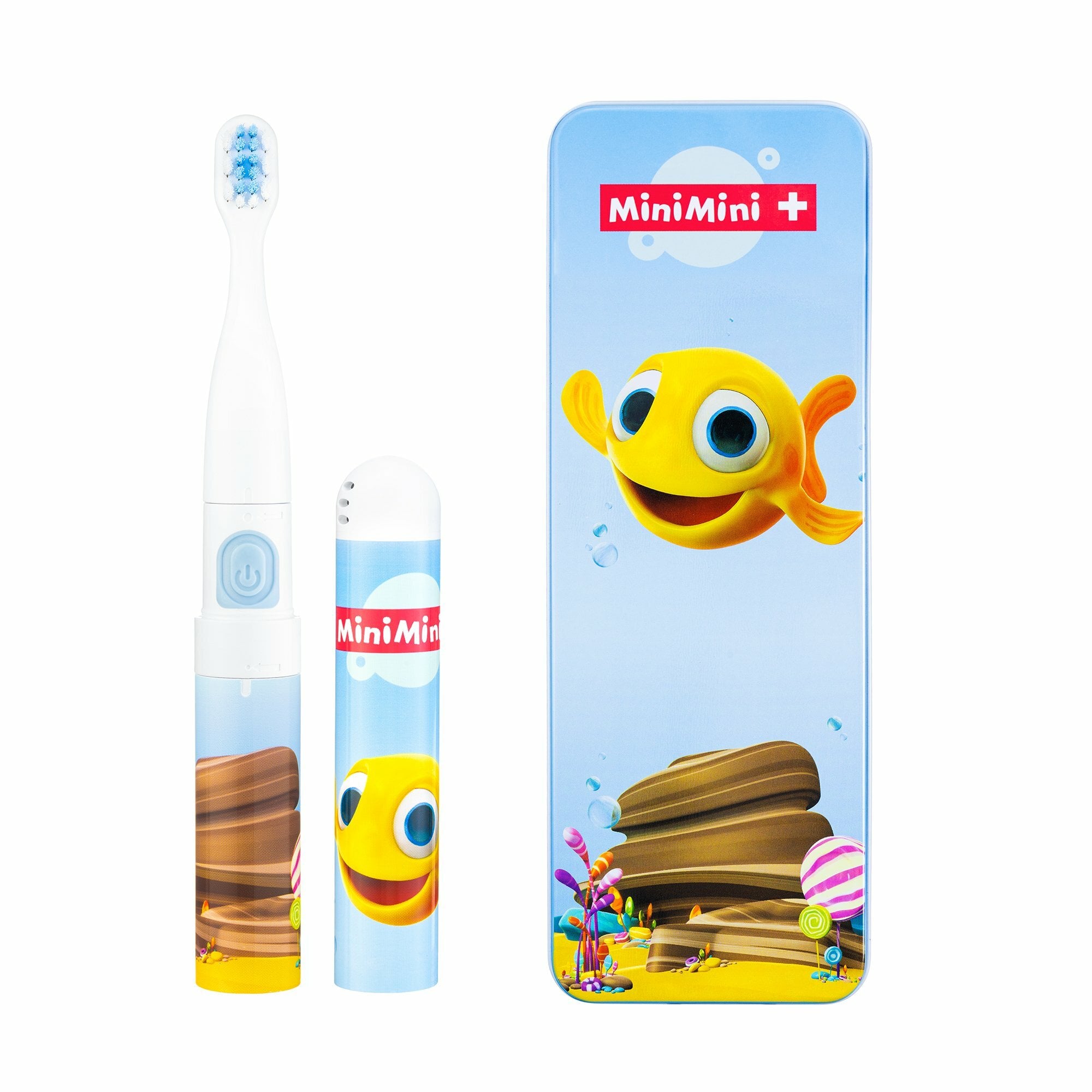 E-shop VITAMMY SMILE MiniMini+ Detská sonická zubná kefka, Ryby, od 3 rokov
