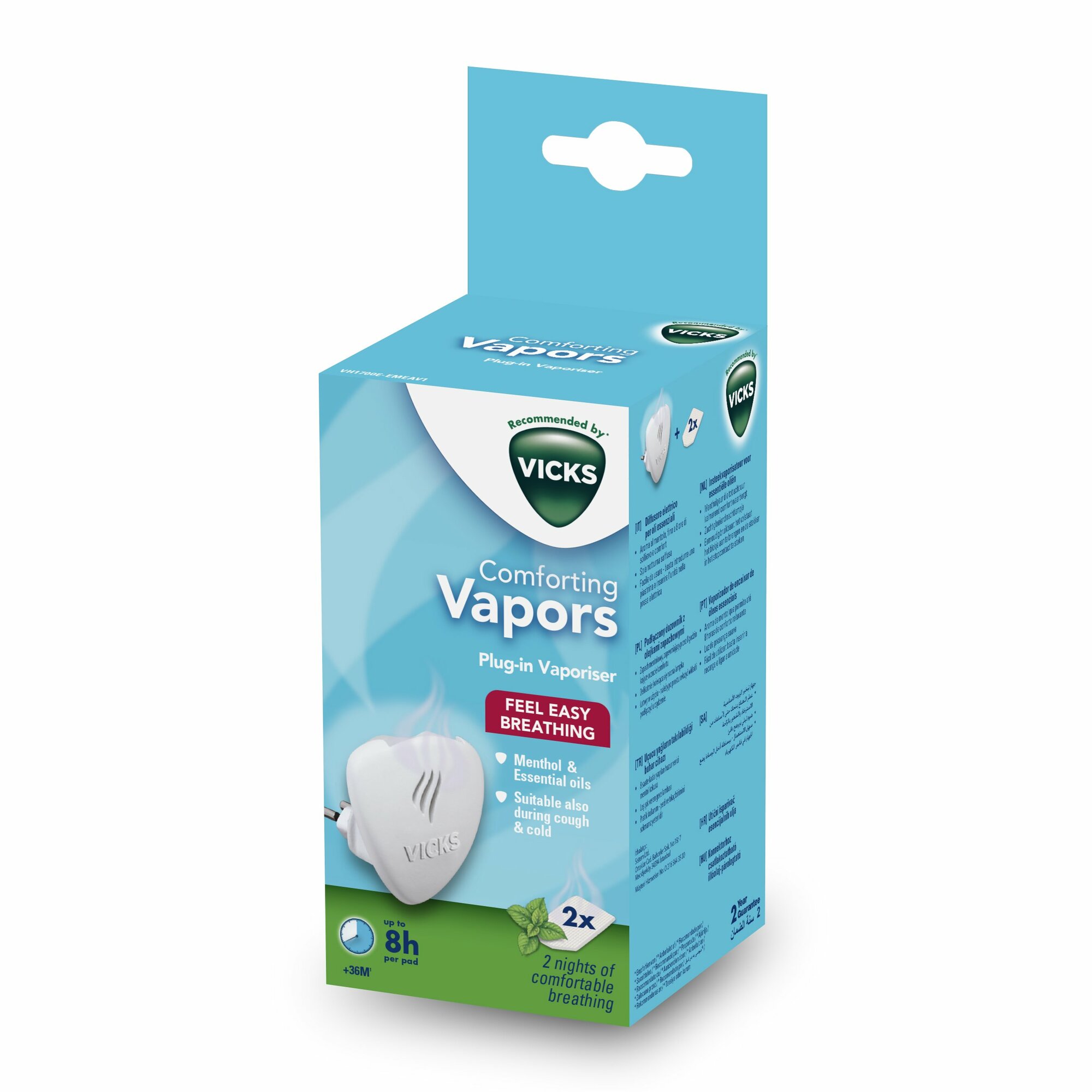 E-shop VICKS VH1700EEMEAV1 NEW Vonný difuzér s 2 vonnými vankúšikmi