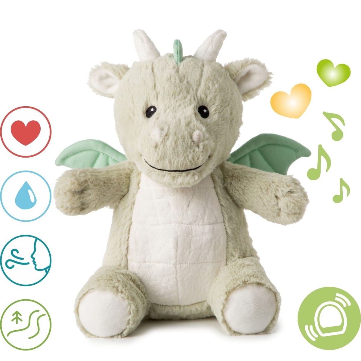 E-shop Cloud b Cloud b® Love Light Buddies - Drake the Dragon ™ Nočné svetielko s melódiou, Drak, 0m+