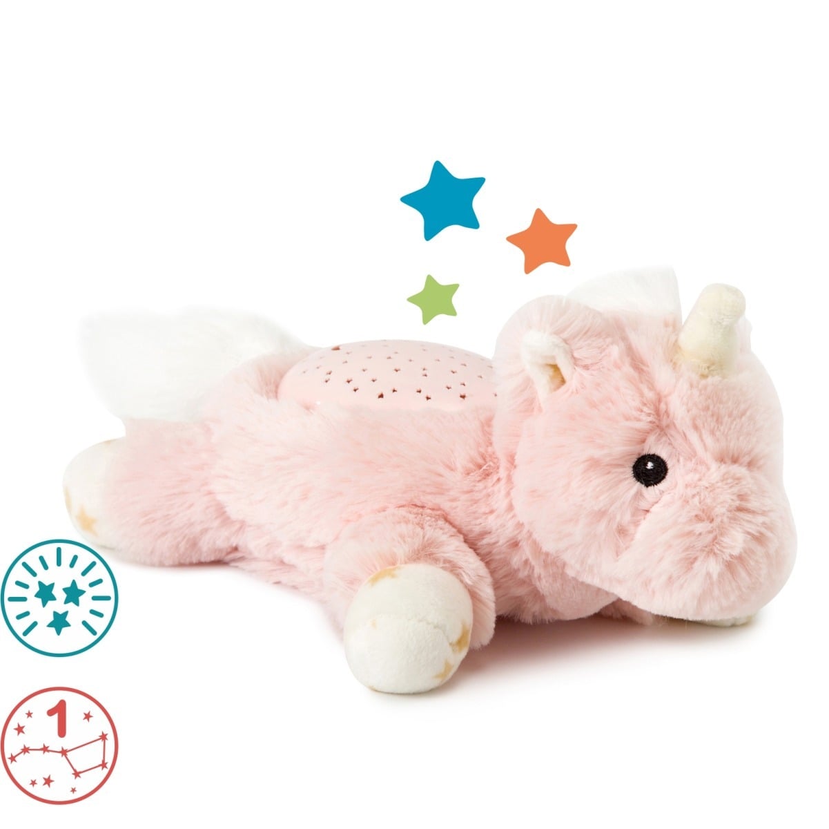 E-shop Cloud b Cloud b® Dream Buddies™ Plyšová hračka/Nočné svetielko, Jednorožec Ella, 0m+