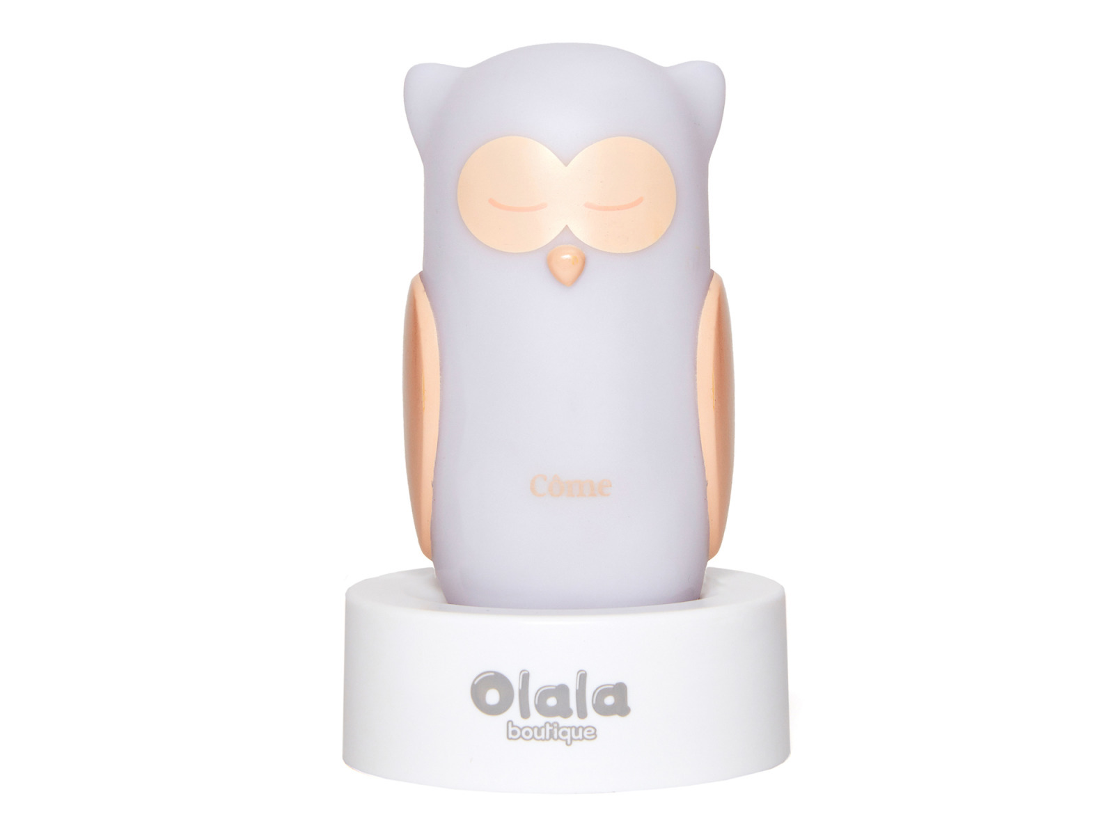E-shop Olala Boutique LED Nočné svetlo, Sova Come, biela