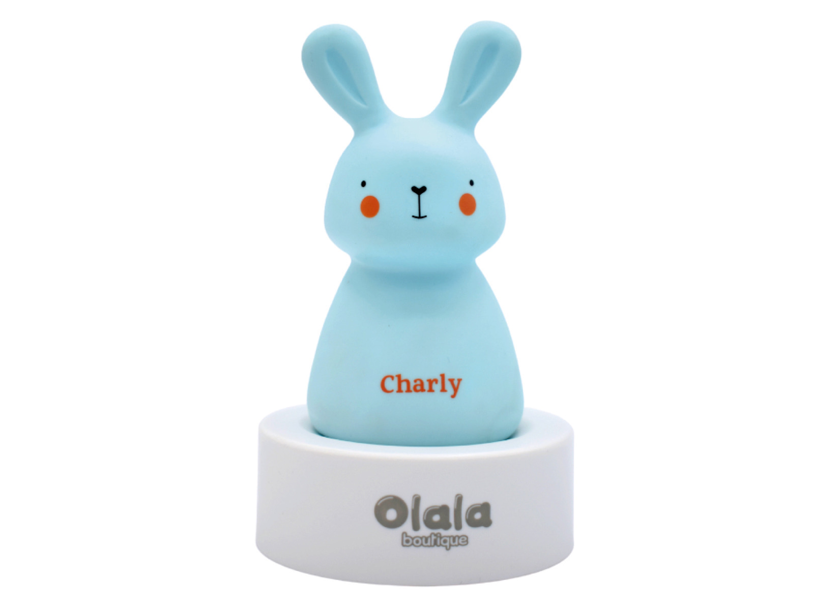 E-shop Olala Boutique LED Nočné svetlo, Zajko Charlie, modrý