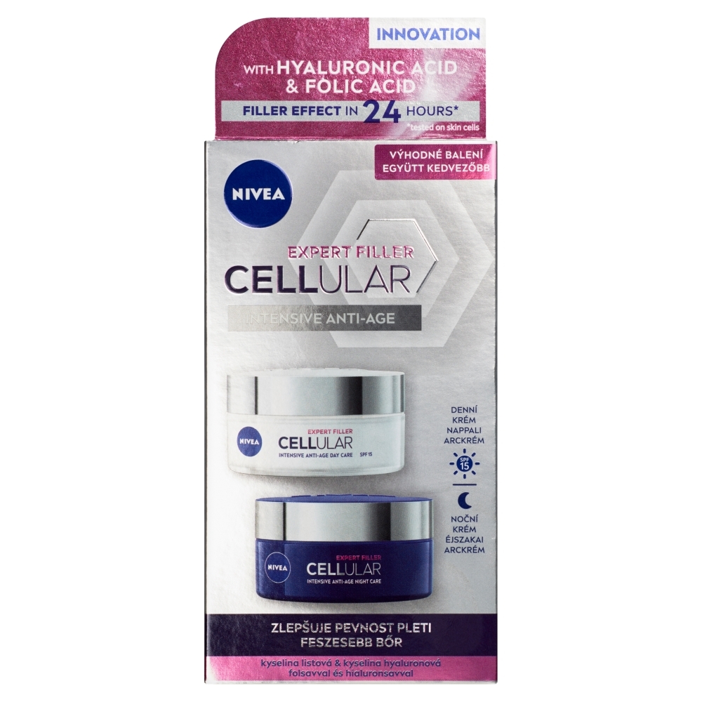 E-shop NIVEA Cellular Expert Filler Denný a nočný krém, 2 x 50 ml