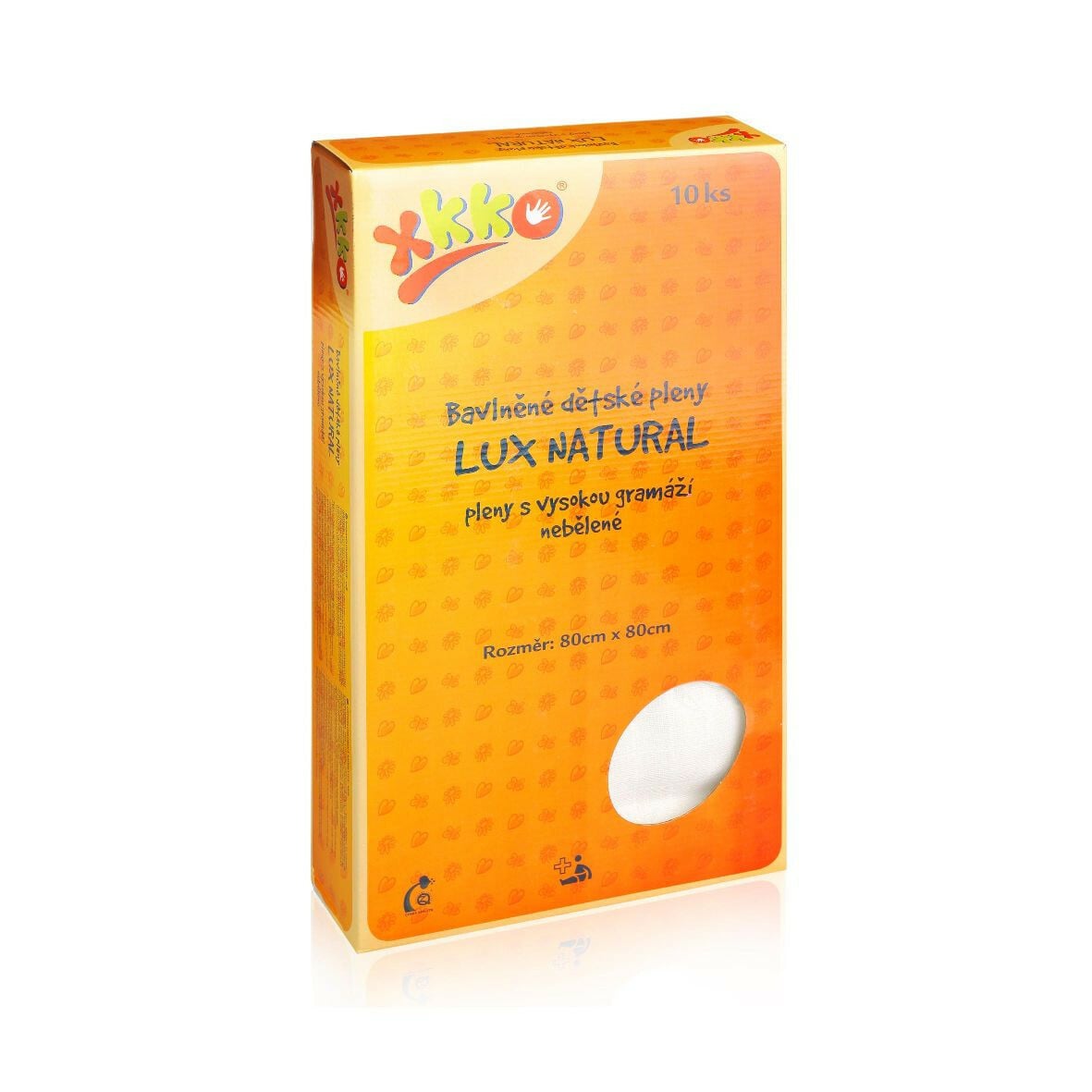 E-shop XKKO LUX ECO vysokogramážne bavlnené plienky 80x80 nebielené - 10ks