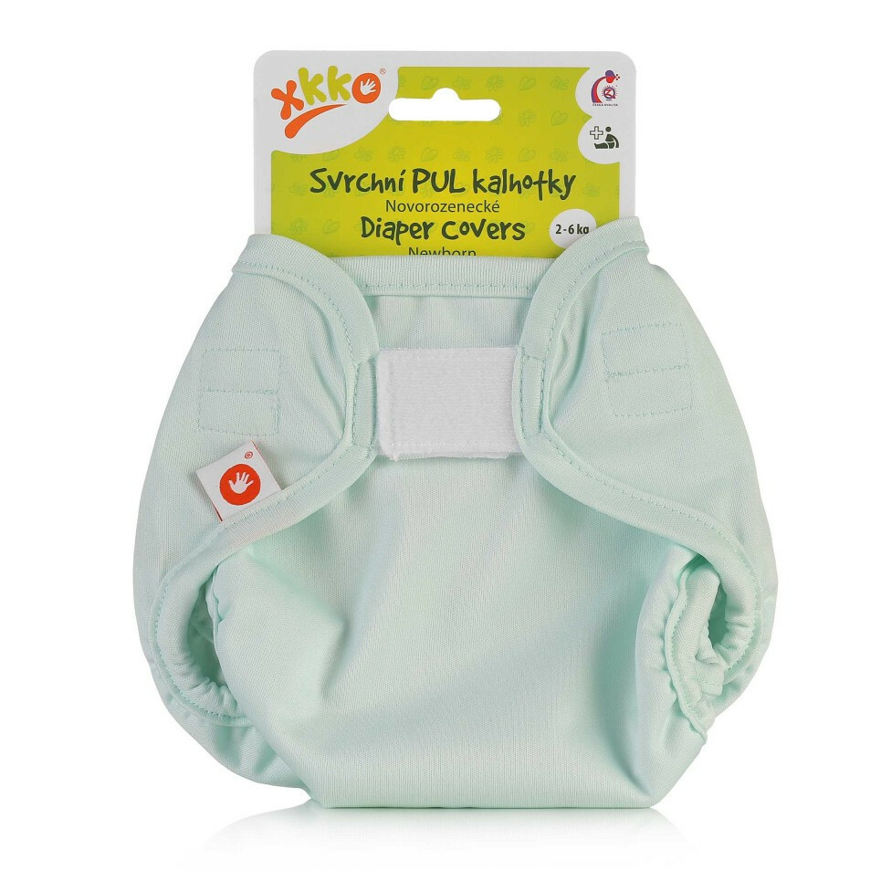 E-shop XKKO Vrchné plienkové nohavičky, Newborn - Pastel Mint