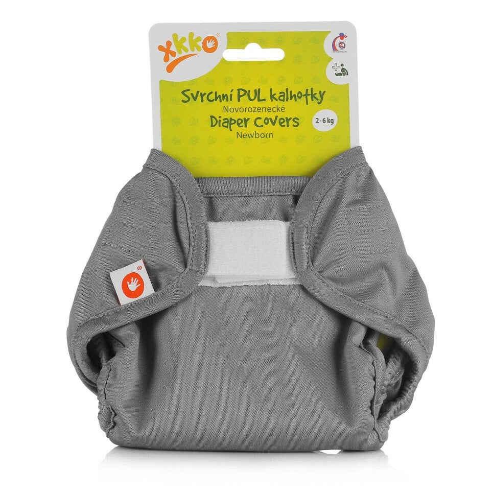 E-shop XKKO Vrchné plienkové nohavičky, Newborn - Grey