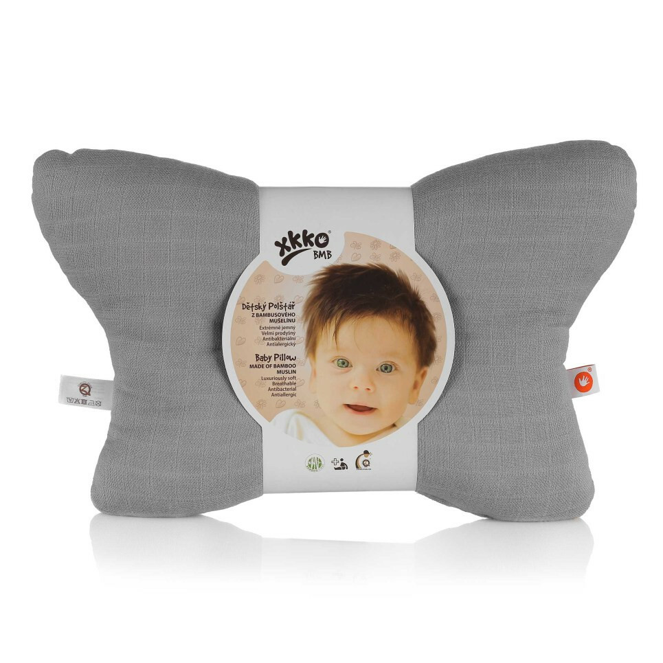 E-shop XKKO BMB Vankúš z bambusového mušelínu, Grey