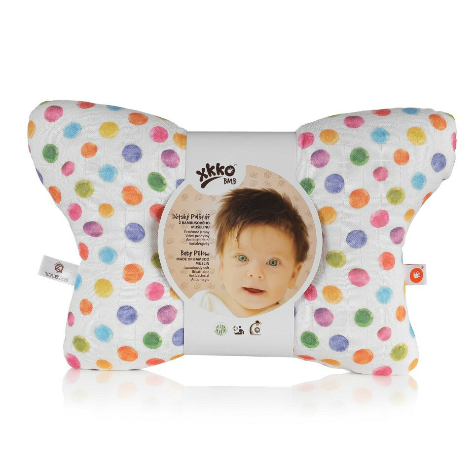 E-shop XKKO BMB Vankúš z bambusového mušelínu, Polka Dots
