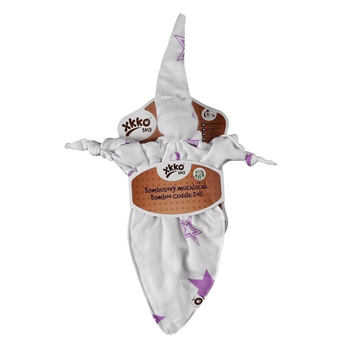 E-shop XKKO Bambusový maznáčik - Lilac Stars