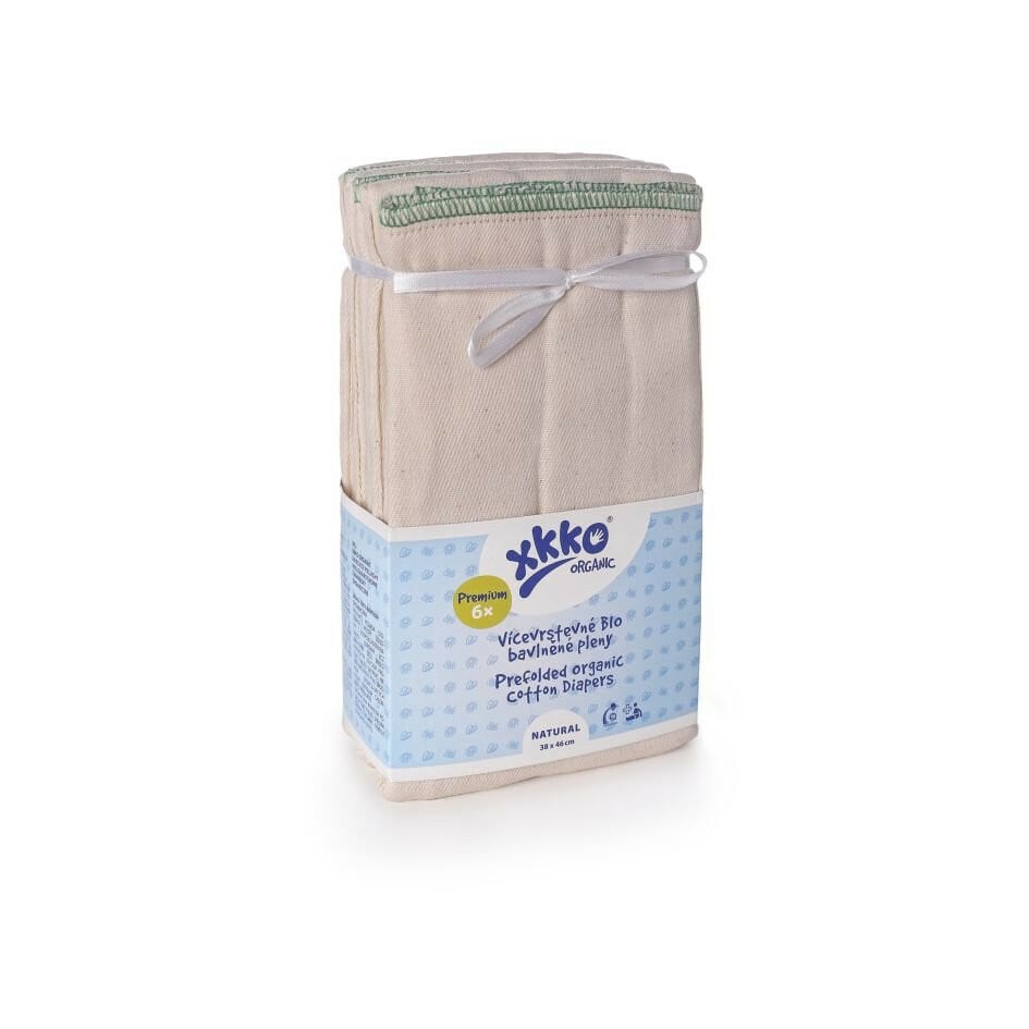 E-shop XKKO Organic Viacvrstvové plienky (4/8/4) NATURAL - Premium