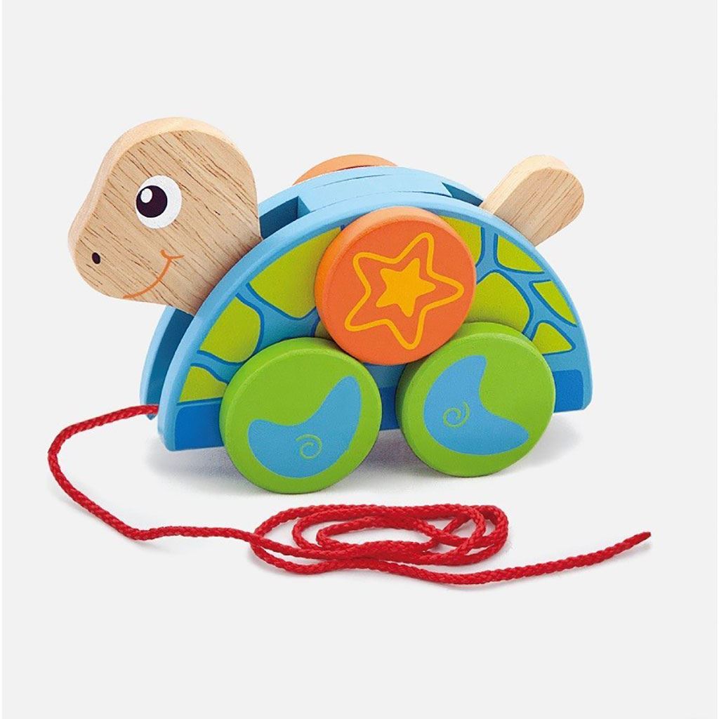 E-shop Drevená ťahacia hračka na šnúrke Viga Korytnačka - 52181
