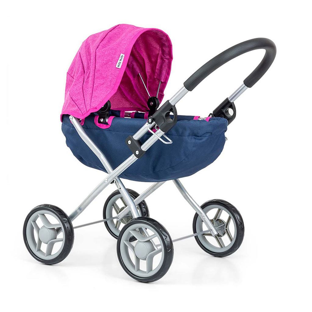 E-shop Detský kočík pre bábiky Milly Mally Dori Prestige Navy - 52349