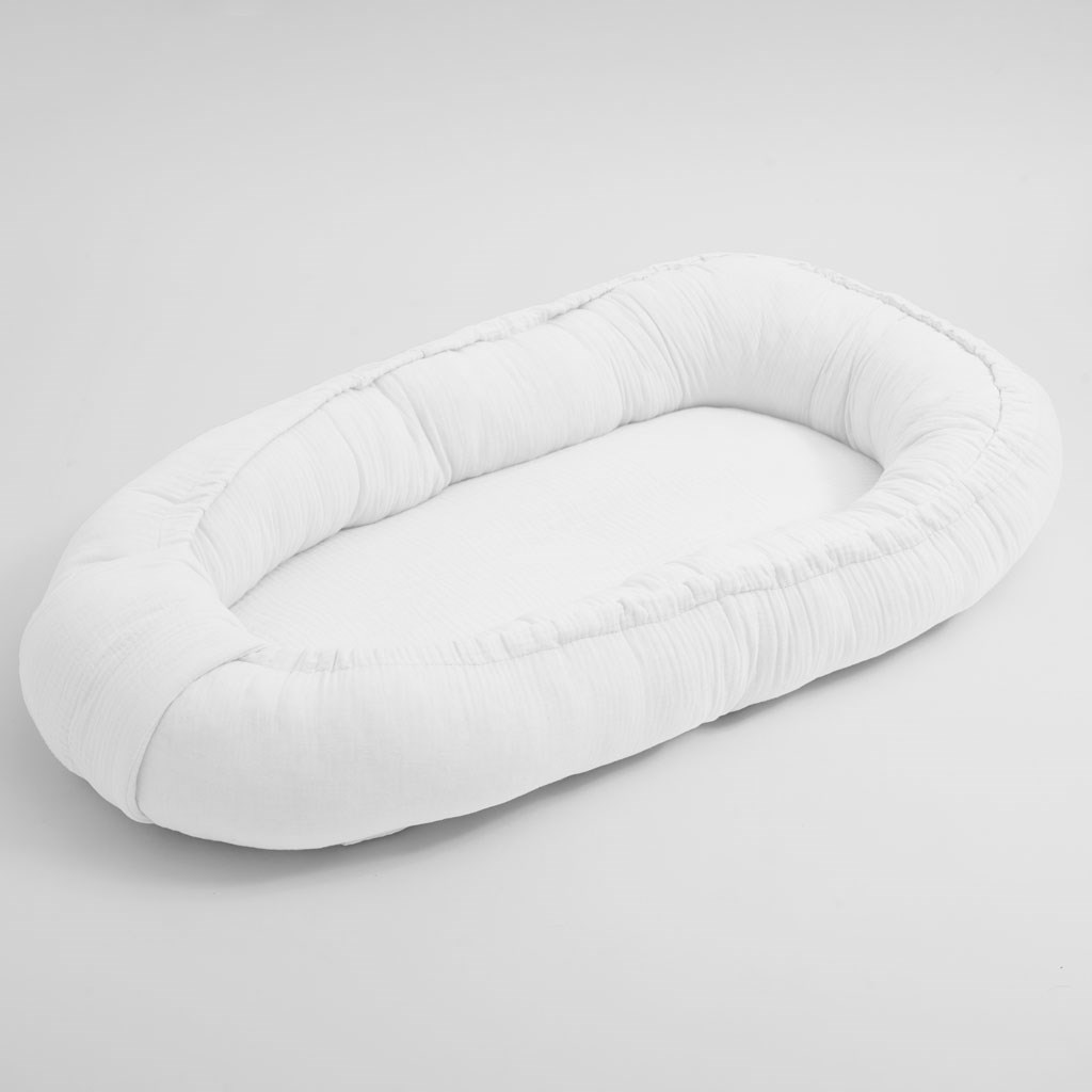 E-shop Mušelínové hniezdočko pre bábätko New Baby biela - 52099