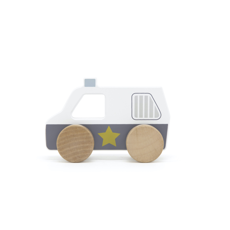 E-shop TRYCO Drevené autíčko polícia