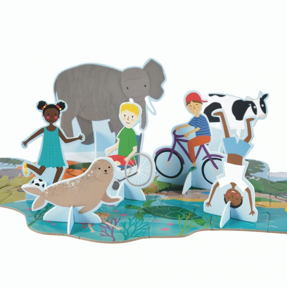 E-shop 43P6369 Floss&Rock 3D Puzzle 60ks Jeden svet
